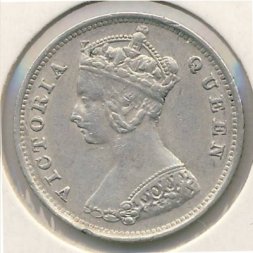 Гонконг 10 центов 1901 год