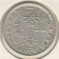 Гонконг 10 центов 1901 год