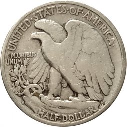 США 1/2 доллара 1944 год ("S" - Сан-Франциско)