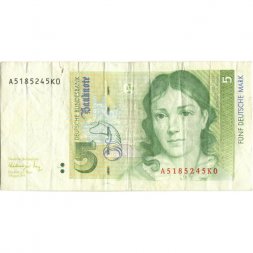 ФРГ 5 марок 1991 год - Беттина фон Арним - VF-