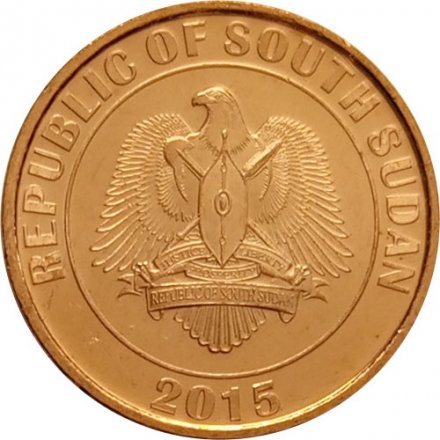 Южный Судан 10 пиастров 2015 год - Буровая установка