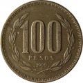 Чили 100 песо 1999 год