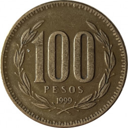Чили 100 песо 1999 год