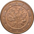 Германия 1 евроцент 2002 год (D)