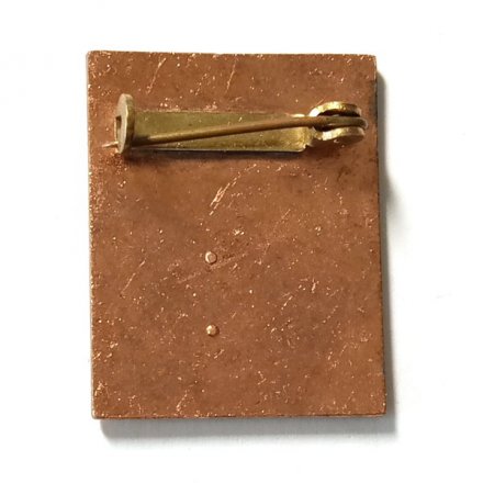 Значок ГДР. MACH MIT. 20. Работай с нами, украшая наши города и общины, тяжелый