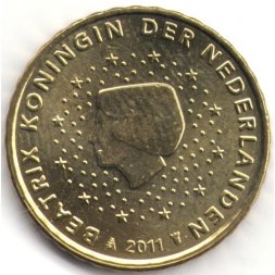 Нидерланды 10 евроцентов 2011 год