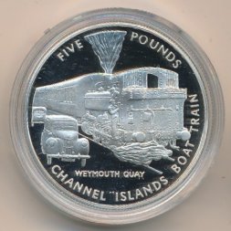 Гернси 5 фунтов 2004 год