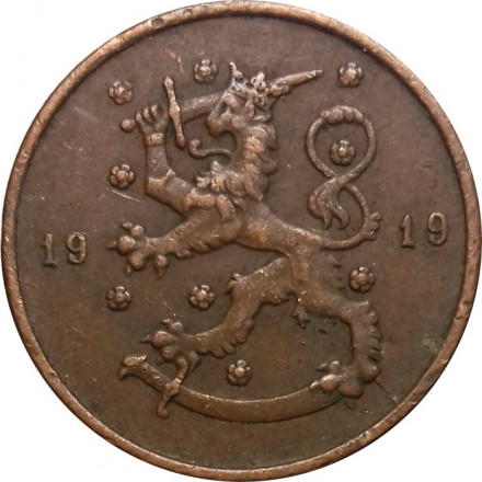 Финляндия 10 пенни 1919 год