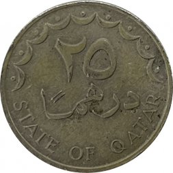 Катар 25 дирхамов 1976 год