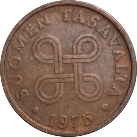 Финляндия 5 пенни 1975 год