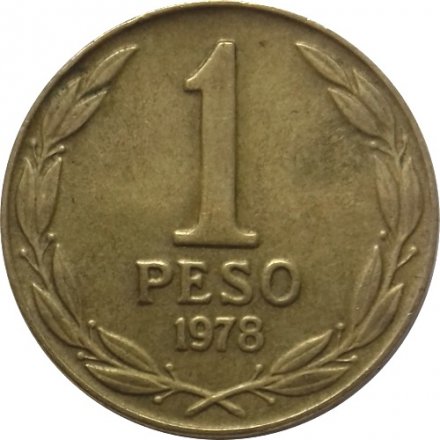 Чили 1 песо 1978 год - Бернардо О’Хиггинс