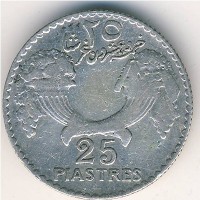 Монета Ливан 25 пиастров 1936 год (редкая)