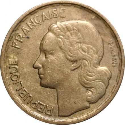 Франция 10 франков 1958 год