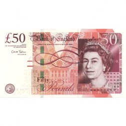 Великобритания 50 фунтов 2011 год - UNC