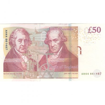 Великобритания 50 фунтов 2011 год - UNC