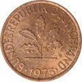 ФРГ 1 пфенниг 1975 год - F