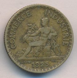 Франция 1 франк 1925 год