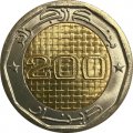 Алжир 200 динаров 2022 год - 60 лет Независимости