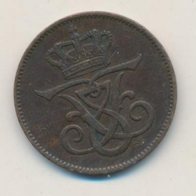 Дания 2 эре 1907 год - Фредерик VIII