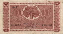 Финляндия 10 марок 1945 год - Сосна