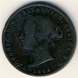 Джерси 1/13 шиллинга 1866 год