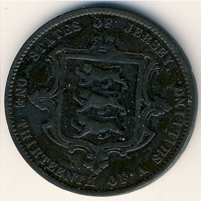 Джерси 1/13 шиллинга 1866 год