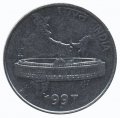 Индия 50 пайс 1997 год - Здание Парламента (Бомбей)