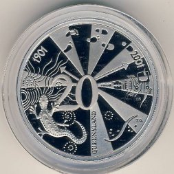 Австралия 20 центов 2001 год - 100-летие Федерации. Штат Квинсленд