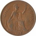 Великобритания 1 пенни 1948 год 