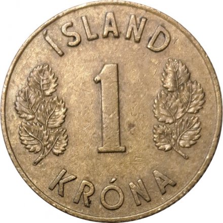 Исландия 1 крона 1961 год