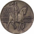 Чехия 20 крон 1998 год - Памятник святому Вацлаву