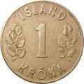Исландия 1 крона 1946 год