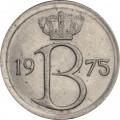 Бельгия 25 сантимов 1975 год BELGIQUE