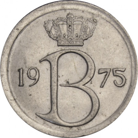 Бельгия 25 сантимов 1975 год BELGIQUE