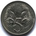 Австралия 5 центов 1978 год - Ехидна