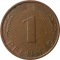 ФРГ 1 пфенниг 1973 год (F)