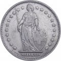 Швейцария 1 франк 1977 год