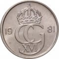 Швеция 10 эре 1981 год