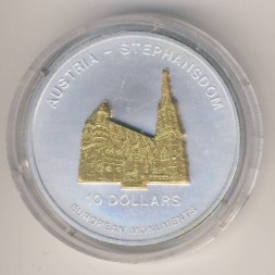 Монета Науру 10 долларов 2005 год