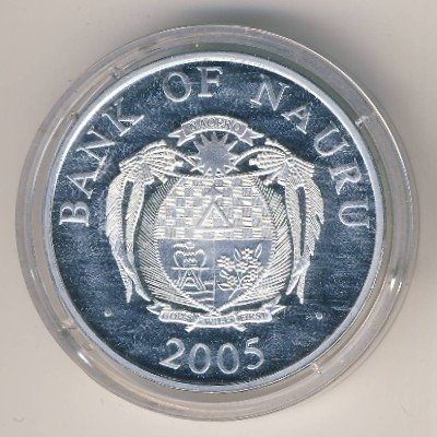 Науру 10 долларов 2005 год