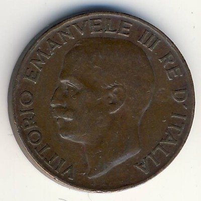 Италия 5 чентезимо 1924 год