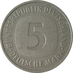 ФРГ 5 марок 1990 год  J