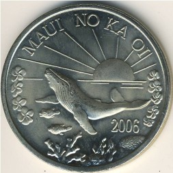 Монета Гавайские острова 1 доллар 2006 год