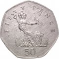 Великобритания 50 пенсов 2003 год
