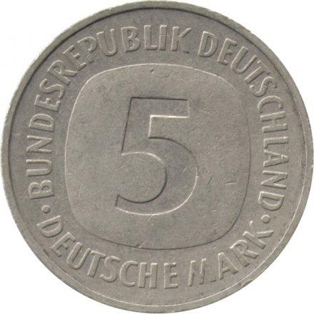 ФРГ 5 марок 1990 год - D