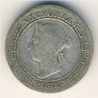 Цейлон 10 центов 1897 год