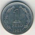 Аргентина 1 песо 1962 год