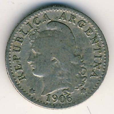 Аргентина 5 сентаво 1906 год