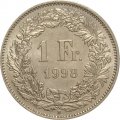 Швейцария 1 франк 1998 год