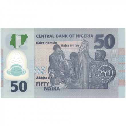 Нигерия 50 найра 2016 год - UNC